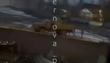 Russian air defense in Shatura, Moscow region against Ukrainian drone with visible smoke in the background... 23.11.2025