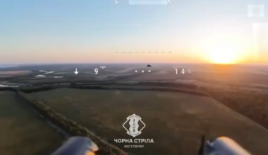 Ukrainian shotgun drone  destroys  russian  drone