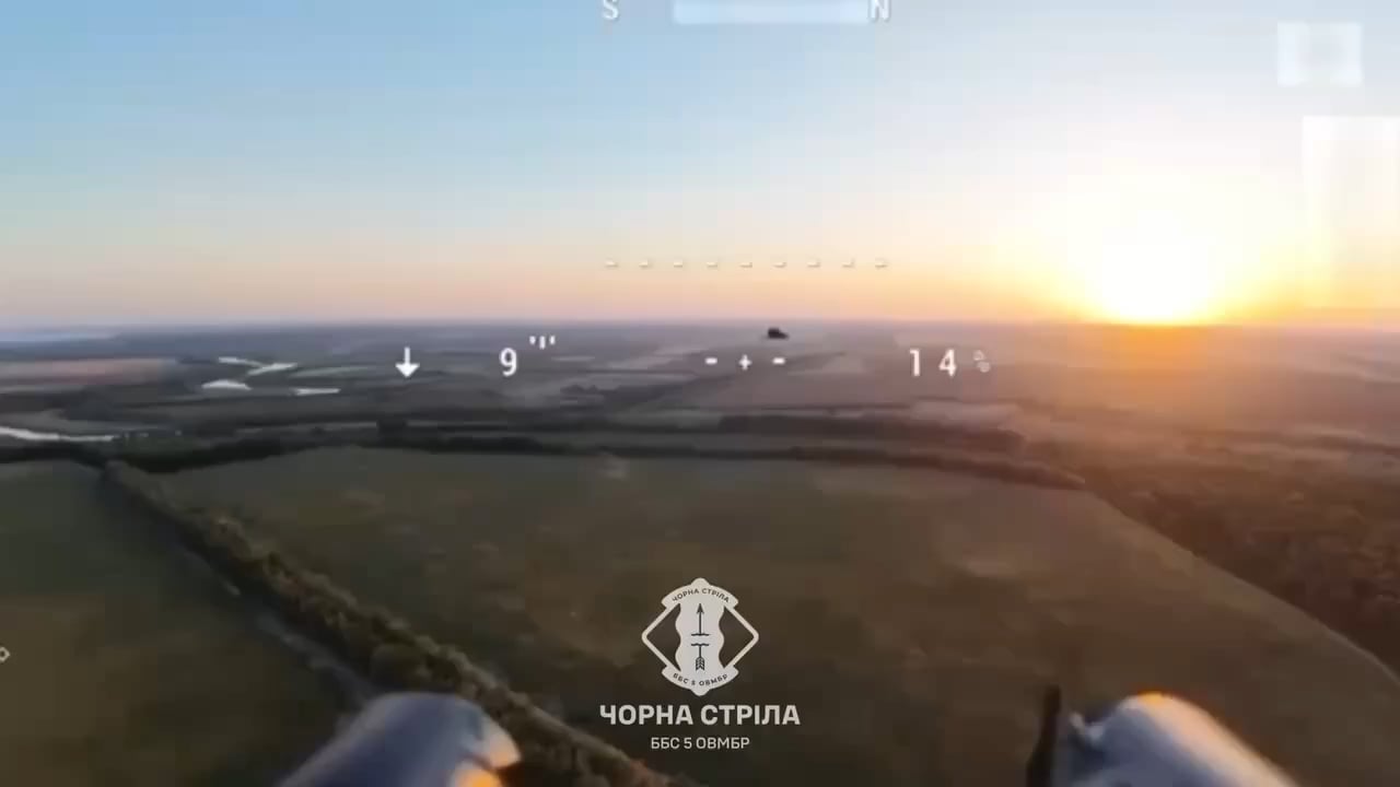 Ukrainian shotgun drone  destroys  russian  drone