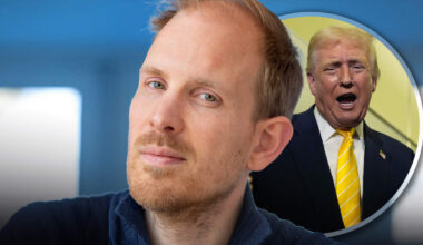 Schrijver Rutger Bregman (l.) heeft in lezing georganiseerd door de BBC hard uitgehaald naar Donald Trump.
