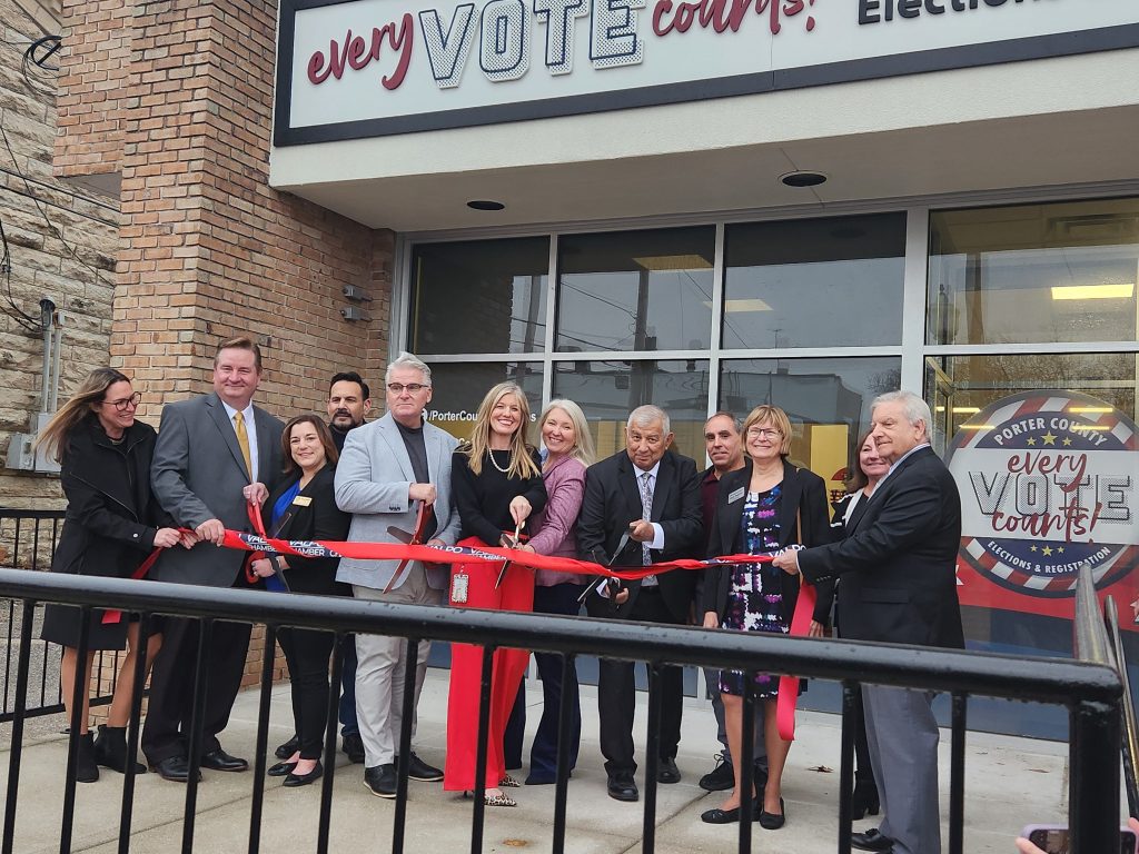 Porter County elections office cuts ribbon on new space, again