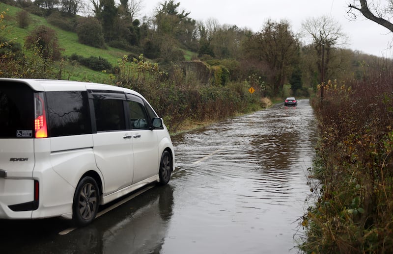 Flooding near Newgrange in Co Meath on Friday. Photograph: Enda O'Dowd