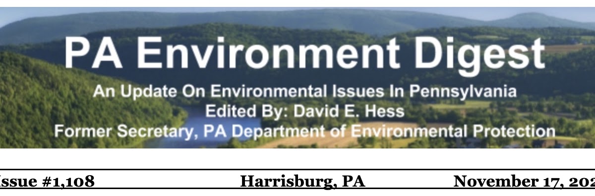 PA Environment Digest Blog: November 17