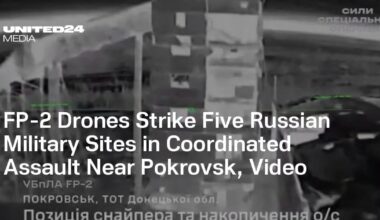 FP-2 Drones Strike Five Russian Military Sites in Coordinated Assault Near Pokrovsk, Video