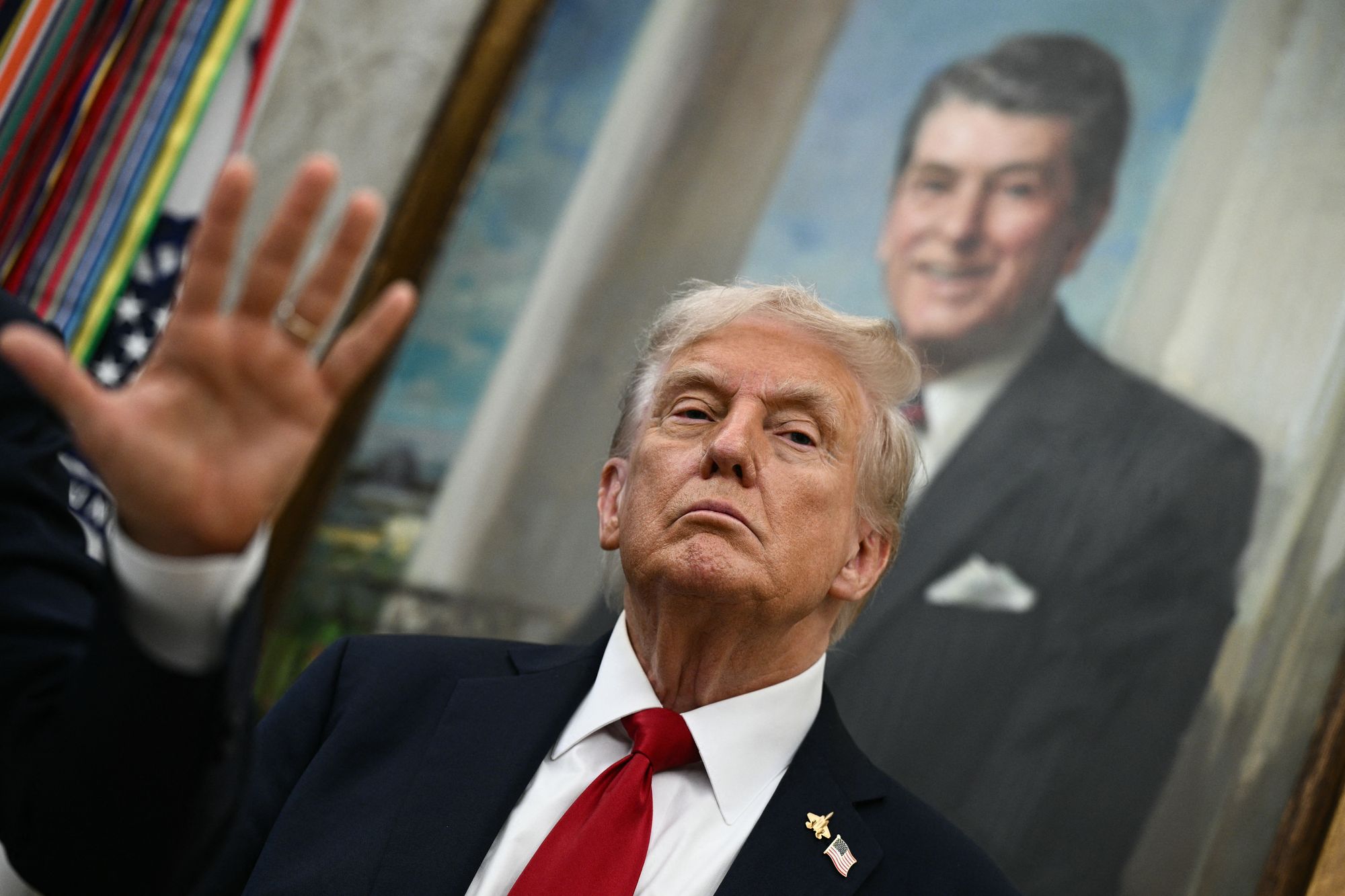 President Donald Trump is yet to carry out a threat he made four weeks ago to slap Canada with an additional 10 percent tariff over a ‘fraudulent’ ad featuring former President Ronald Reagan.