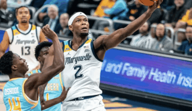 Chase Ross kickstarted Marquette's game-sealing 12-0 run in the second half with an and-one layup.