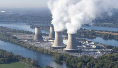 The former Three Mile Island nuclear power plant