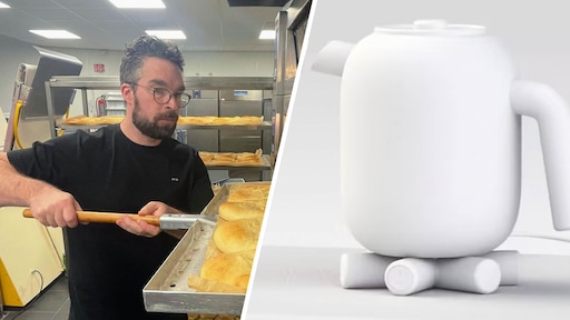 Zijn waterkoker staat al 14 jaar in de HEMA, maar ontwerper Tim bakt nu broodjes