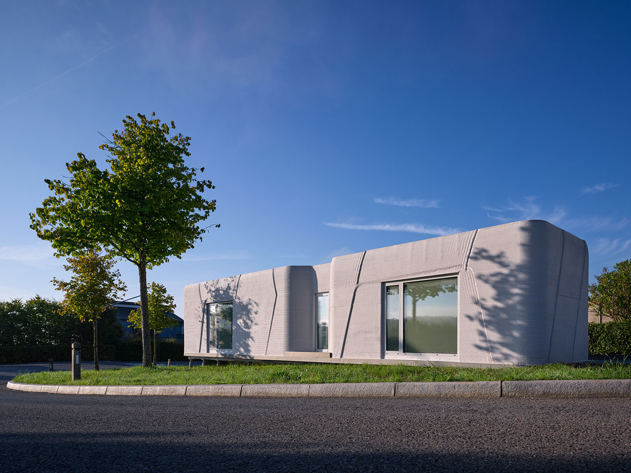 Luxembourg’s First 3D-Printed Home Builds Big in a Small Plot