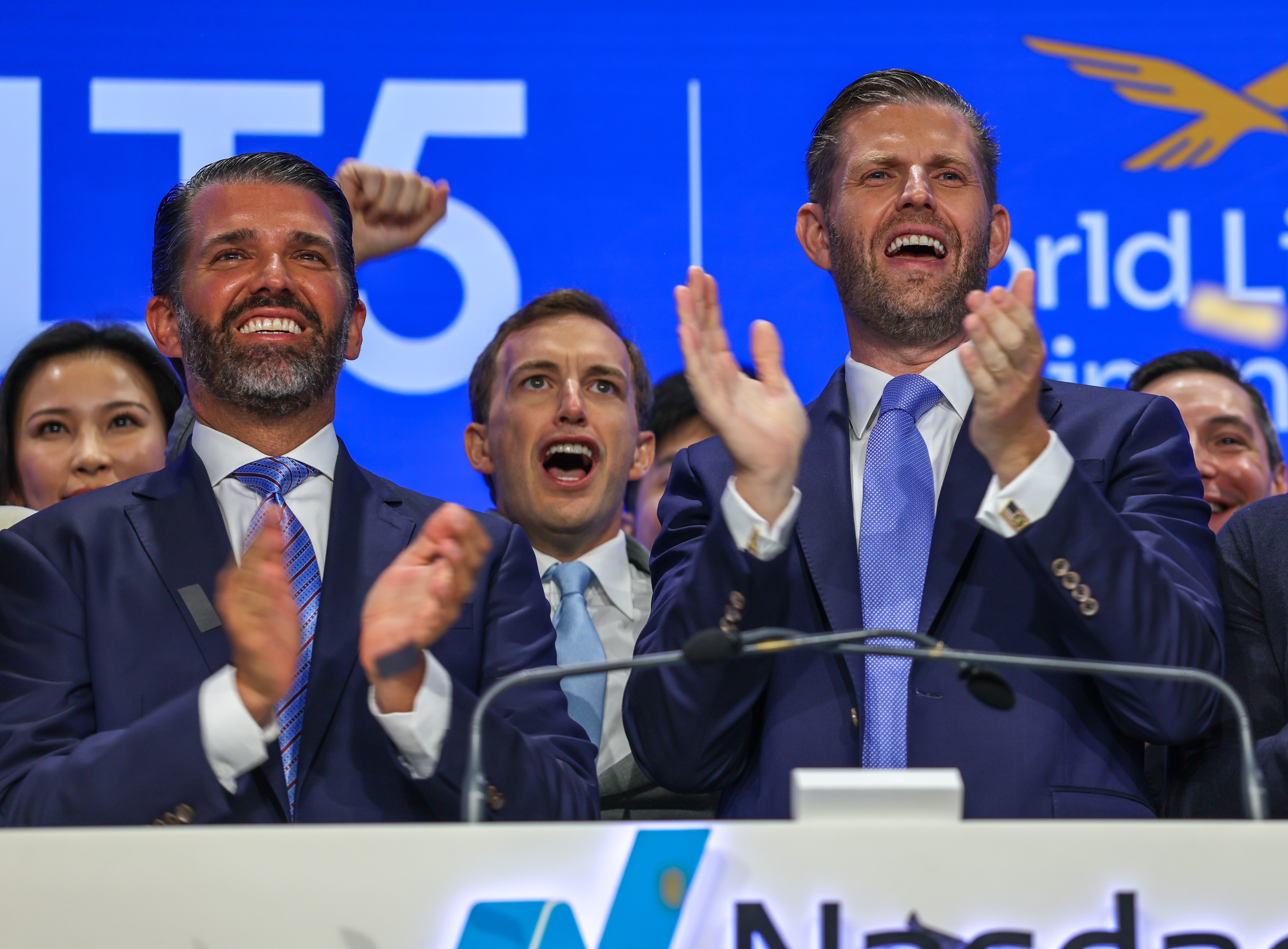 Don Jr and Eric Trump celebrate a $1.5 billion partnership between their cryptocurrency arm World Liberty Financial and ALT5 Sigma