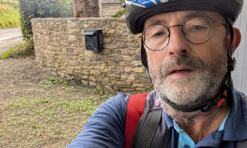 Retired Carmarthenshire GP cycles Britain to raise funds for Bowel Cancer UK