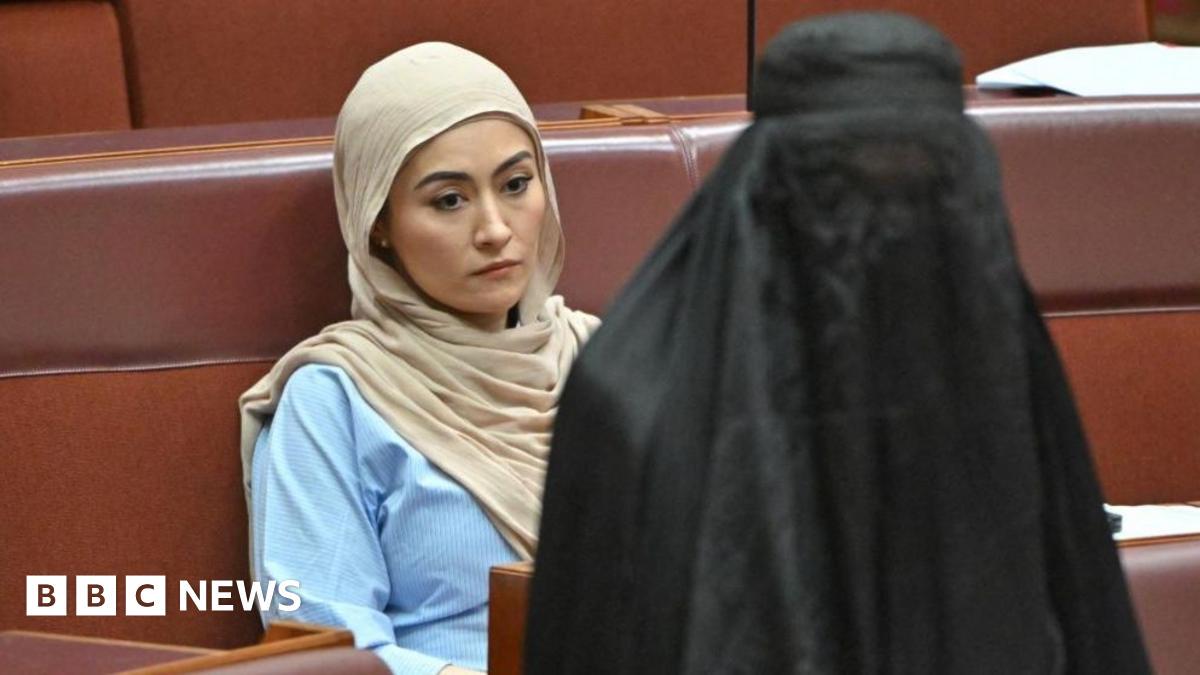 Australia senator suspended after burka stunt in parliament