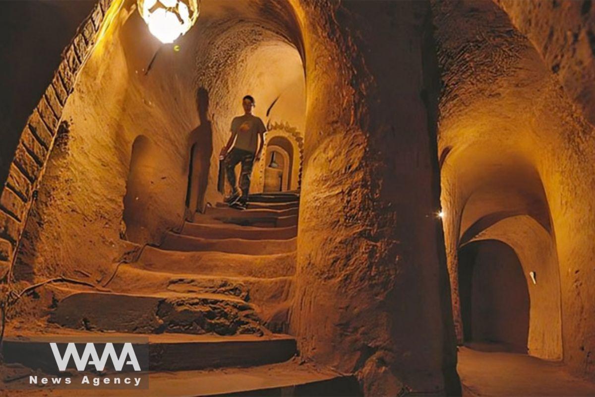 Nushabad Underground City in Isfahan, Iran. Social media/ WANA News Agency