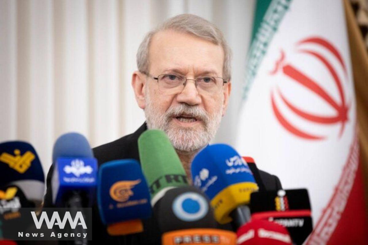 Press Conference Iraq’s National Security Advisor, Qassem al-Araji, with Ali Larijani, Secretary of Iran’s Supreme National Security Council, on Monday, October 20, 2025. Tehran. Social media/ WANA News Agency