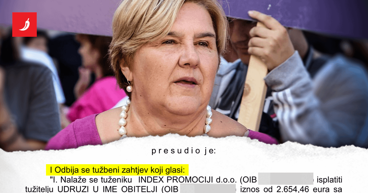 Objavili smo kako se U ime obitelji financira izvana. Tužili su nas i izgubili