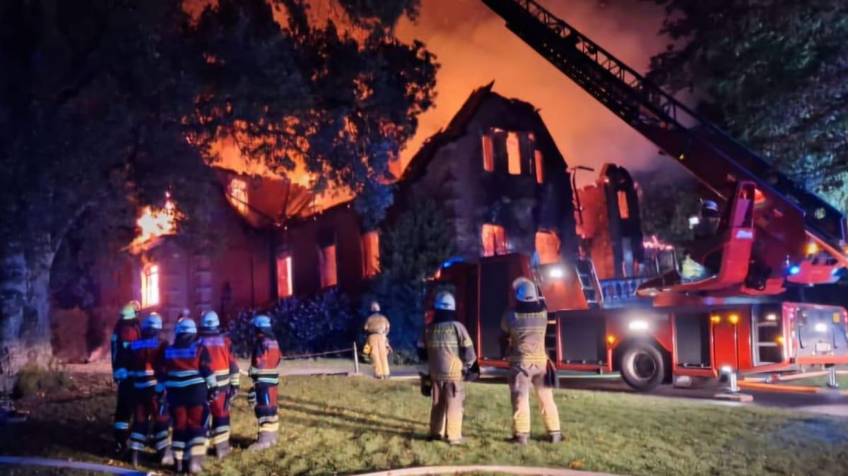 Großbrand im Jagdschloss von Fürstin Gloria: Es war nicht die Antifa
