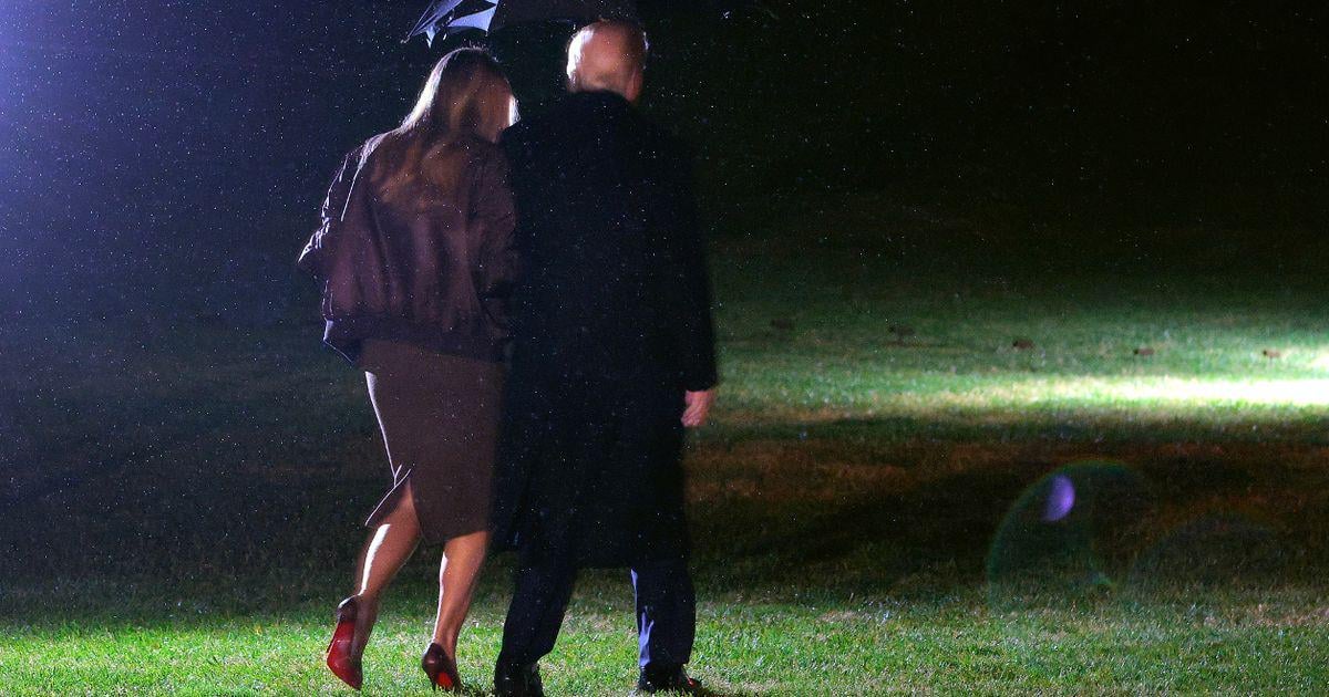 Trump accused of using Melania as 'walking cane' as he's spotted 'staggering'