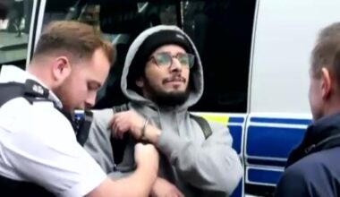 Wrongly-freed Algerian migrant sex offender slams UK justice, tells cops 'do your job' and shouts 'it's not my fault I was released' in extraordinary tirade as he is re-arrested