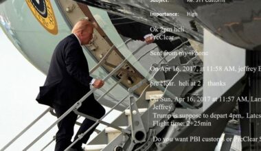 Epstein’s Flights Were Coordinated With Trump’s Schedule Multiple Times During First Term, New Emails Show