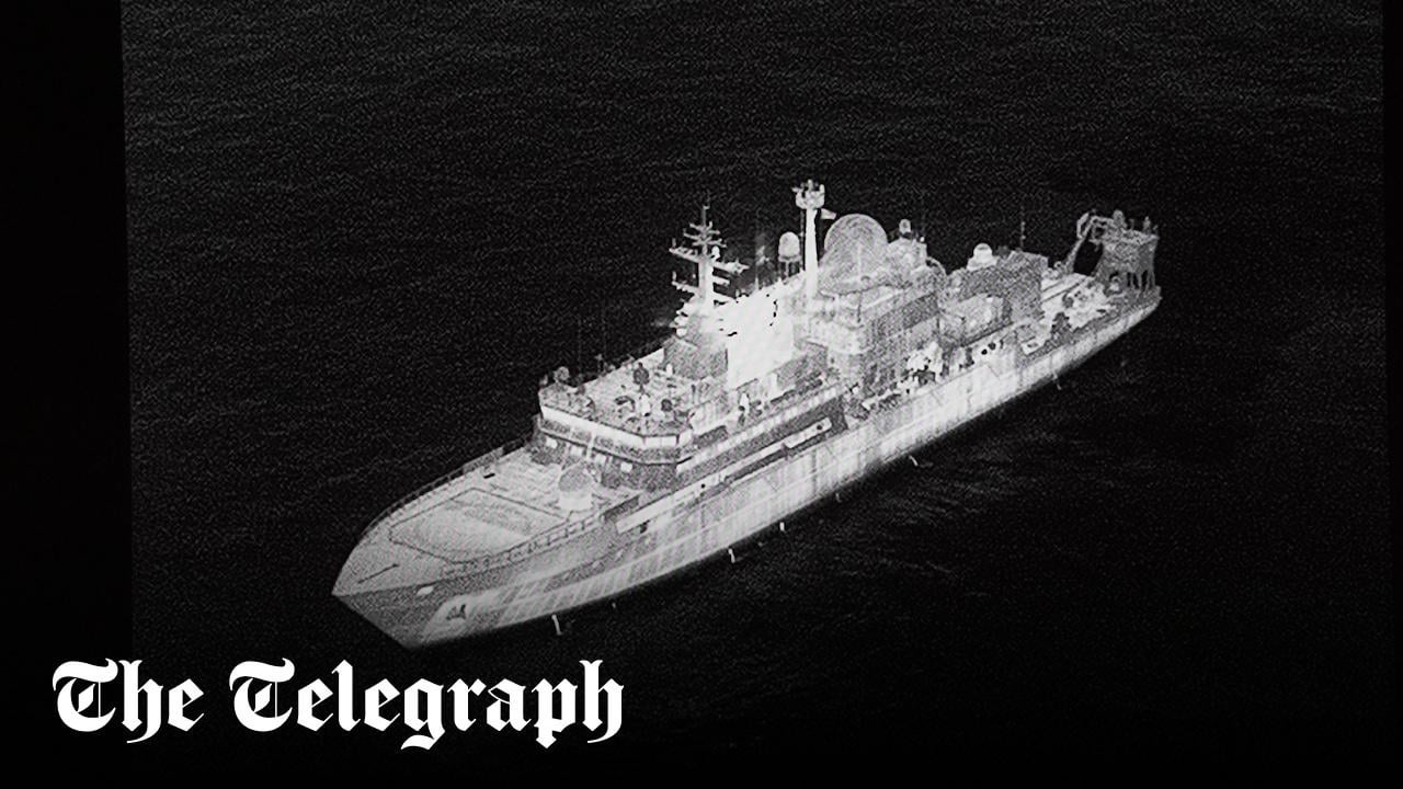 Russian spy ship fires lasers to blind RAF pilots