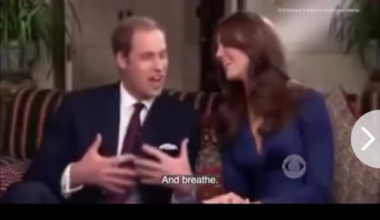BTS footage from Kate and William’s engagement interview! ‘I’m not very good at that’ Kate laughs when Will tells her to ‘Breathe’