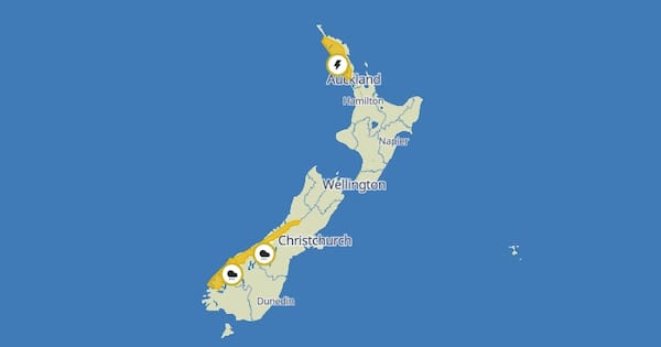Marble-sized hail, severe thunderstorms possible for Auckland, Northland