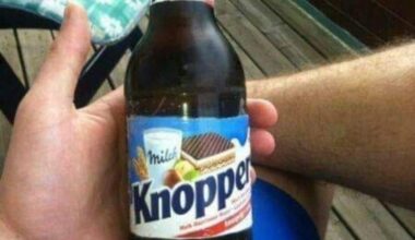 Erstmal ne Knoppers Halbe