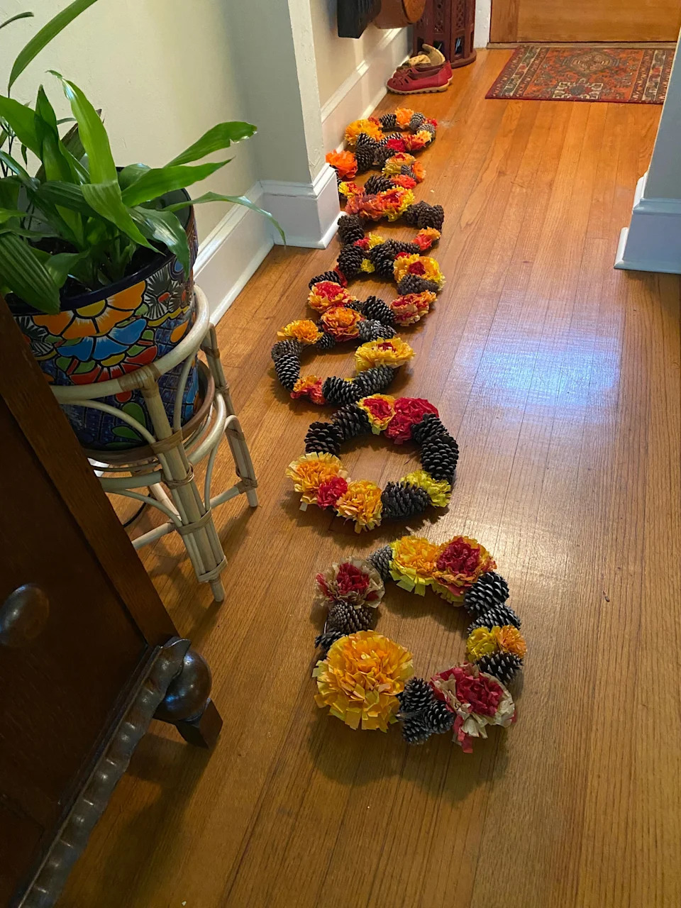 Table Decorations for the Thanksgiving Feast for Refugees in 2024.