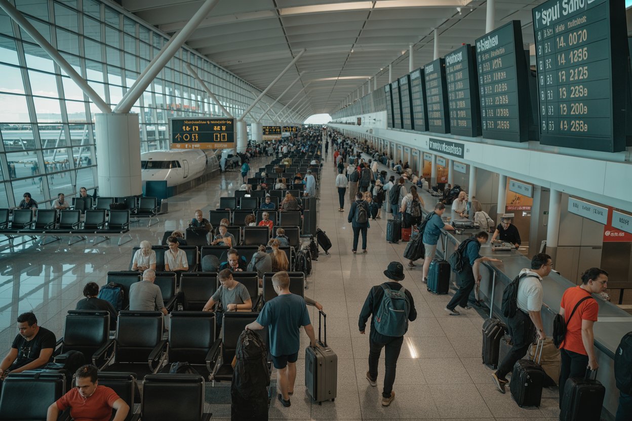 New zealand and australia face massive travel chaos as air new zealand, virgin australia, qantas, jetstar, qantaslink face over 90 flight cancellations and 672 delays, leaving thousands of passengers grounded across sydney, brisbane, melbourne, wellington, auckland, christchurch, and beyond