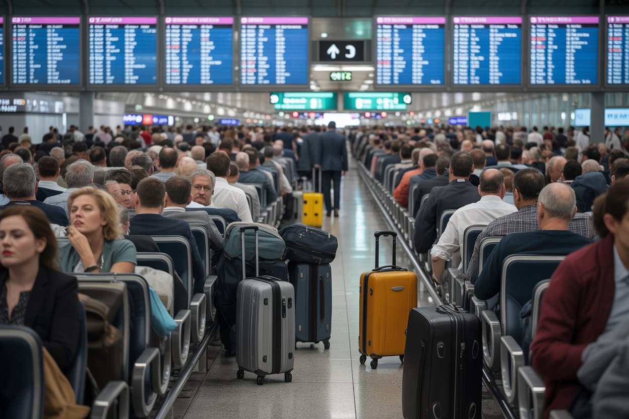 Travelers left isolated in europe, including uk, switzerland, france, netherlands, as british airways, swiss, air france, klm face over 1324 delays and 36 flight cancellations across london, zurich, paris, amsterdam, and more