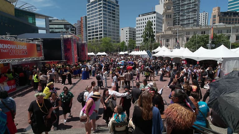 Village market Te Ao Pūtahi at Aotea Square, Auckland