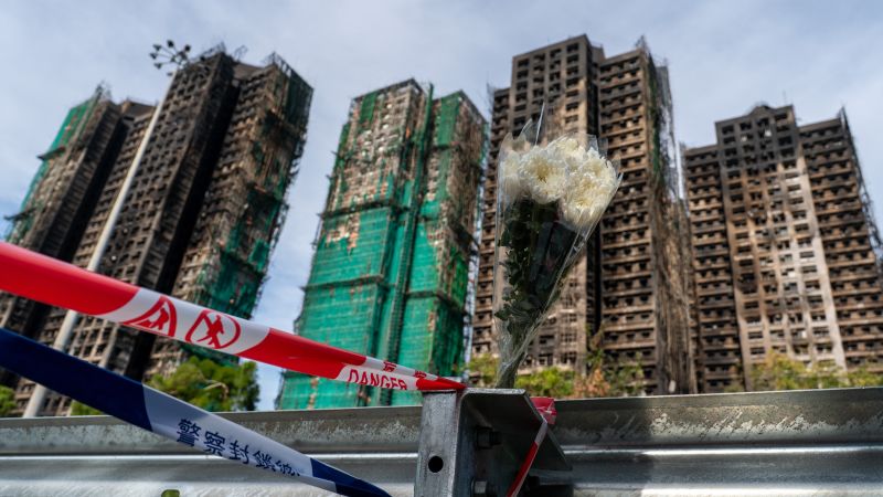 Hong Kong apartment block fire death toll jumps to 128, officials warn could rise further