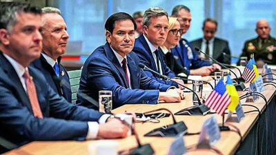 <p>US secretary of state Marco Rubio (C) attends a discussion with a delegation from Kyiv to end the Russia-Ukraine war in Geneva on Sunday<br></p> Europe seeks Nato-style pact, higher army cap for Ukraine
