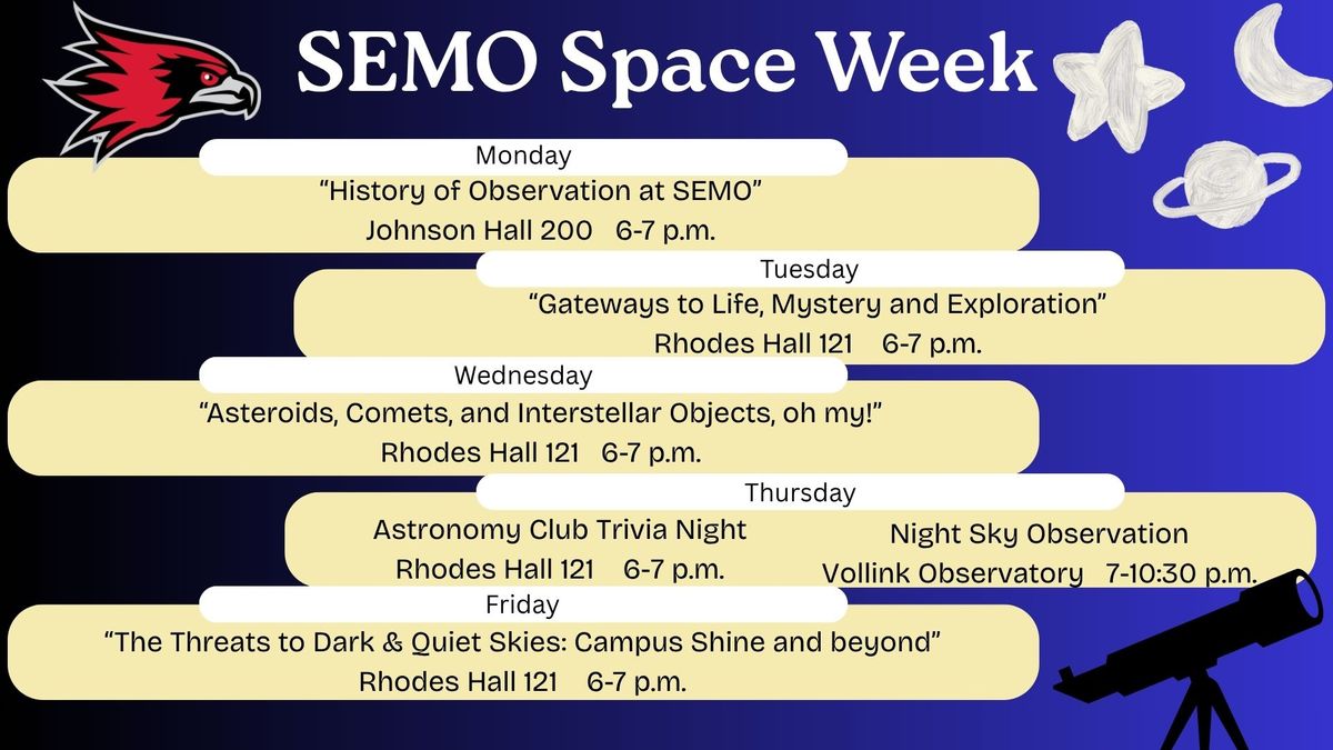 SEMO’s STEM college hosts Space Week activities