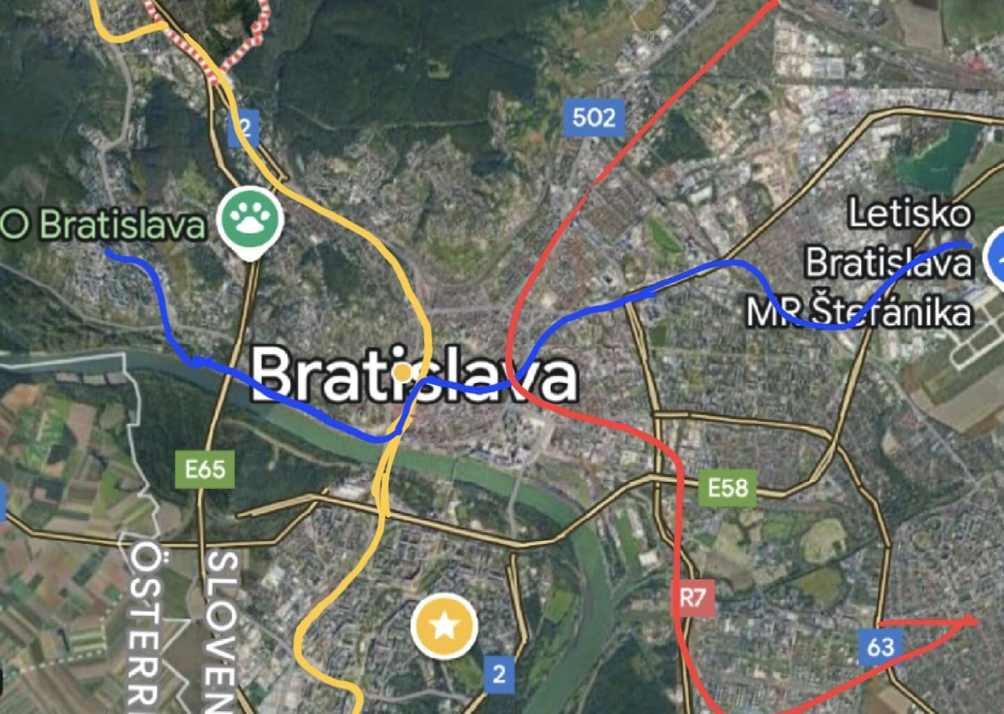 Plán metra Bratislava