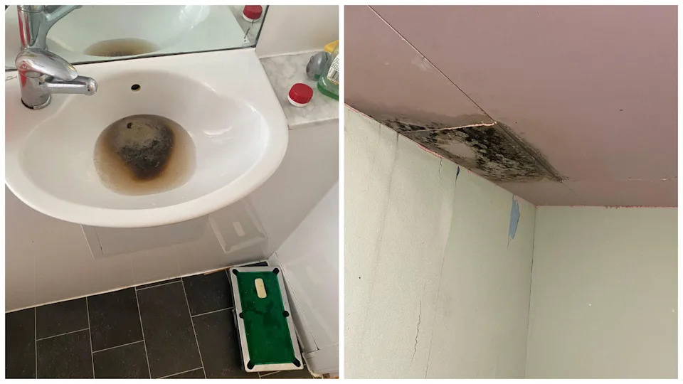 Pictures from inside show the Metropole Hotel in a state of dilapidation. These pictures were taken in the last eight months.<span class="mjYl8"> Credit: ITV News</span>