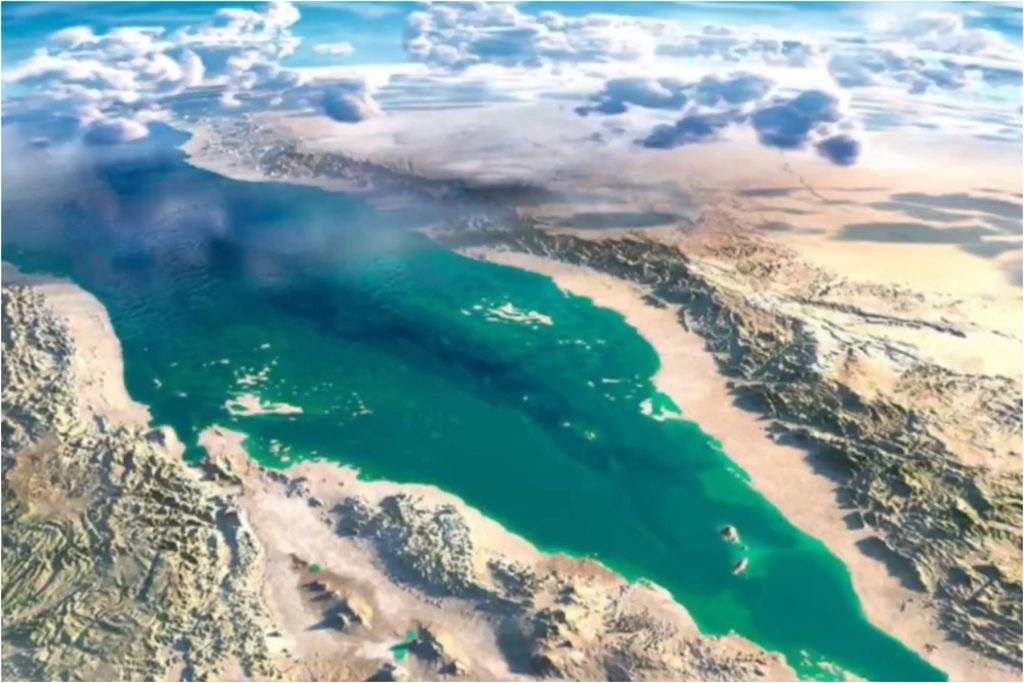 Sarkanā jūra no kosmosa