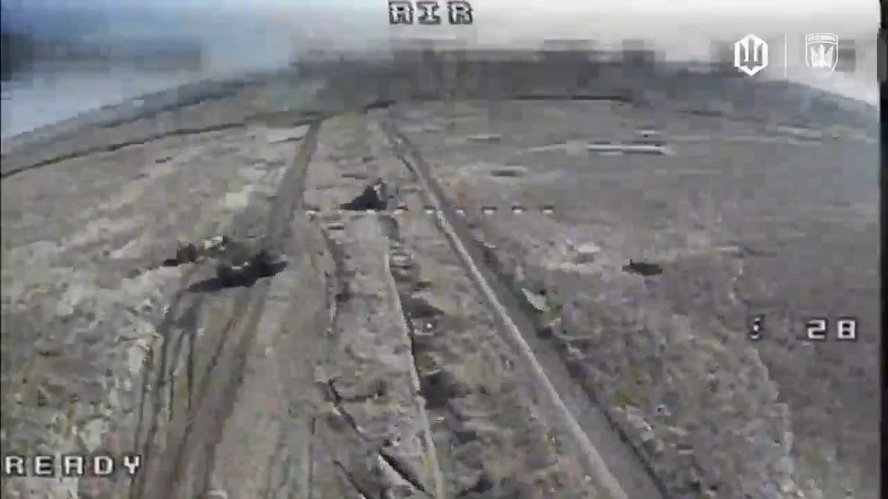 Ukrainian drone takes out 3 russian  soldiers at once. Donetsk region