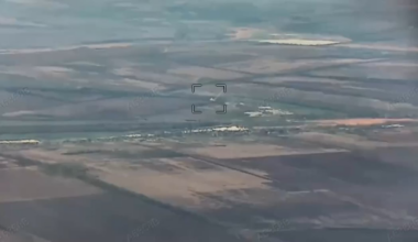 Detonation of Russian Grad MLRS