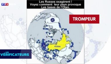 VÉRIF' - Cette carte montrant une Russie cernée par d'innombrables bases de l'Otan est-elle authentique ?