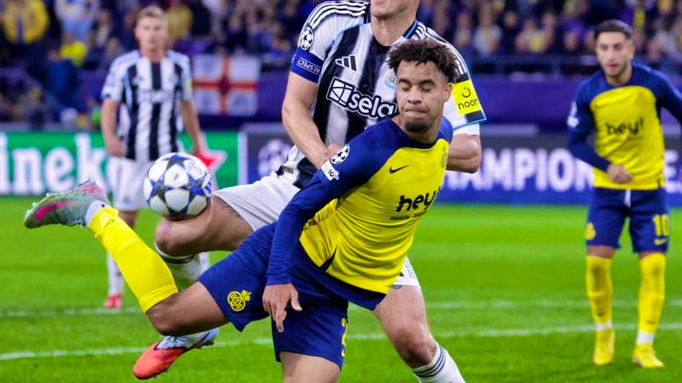 Marc Giger celebrates scoring twice for Union Saint-Gilloise