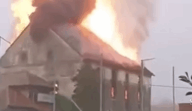 V Beltincih izbruhnil velik požar: ogenj se širi, policija zaprla širše območje #video