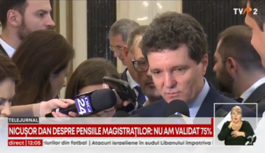 Reporter:"De ce magistratii isi pot negocia pensia cu liderii politici la 75% din salariul net, iar romanii de rand nu?" Nicusor Dan:"Dar eu nu am spus niciodata 75%"......iar CERUL ESTE ALBASTRU,APA ESTE LIMPEDE