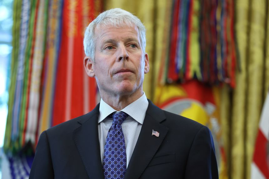 US Energy Secretary Chris Wright speaks during an event with President Donald Trump in the Oval Office at the White House on October 6, in Washington, DC.