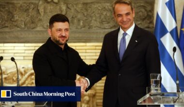Greece and Ukraine sign a US gas supply deal as Zelensky visits Athens