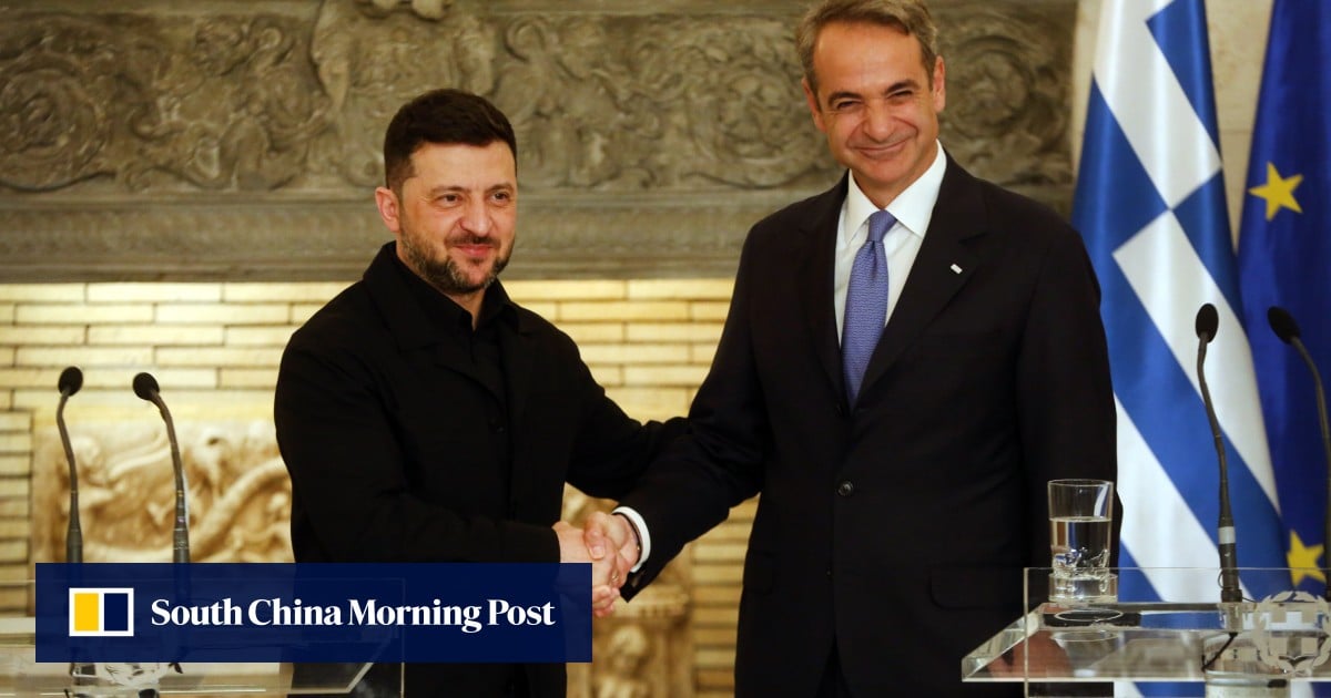 Greece and Ukraine sign a US gas supply deal as Zelensky visits Athens