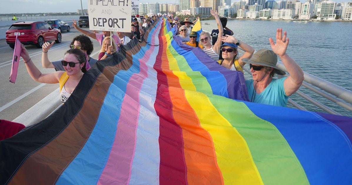 Florida GOP trying to ban Pride flags in "direct attack on LGBTQ visibility"