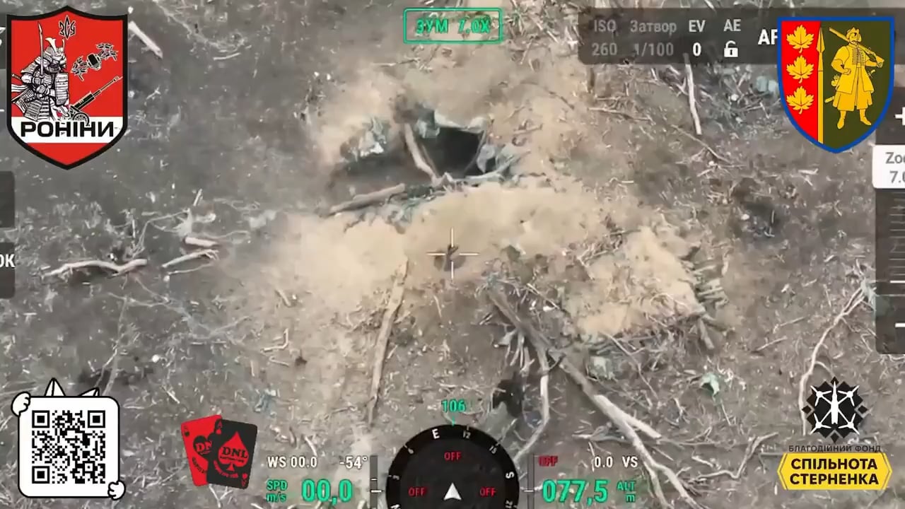 Ukrainian drone pilots and infantry clearing russian dugouts, 1.11.2025
