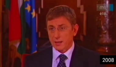 "Védőpajzs a támadások ellen": Orbán most pontosan ugyanazzal a körítéssel próbálja tálalni az amerikai pénzügyi mentőövet, mint Gyurcsány 2008 őszén az IMF-hitelt. Gyurcsány 5 hónappal később lemondott, Orbán 5 hónap múlva meg fog bukni.