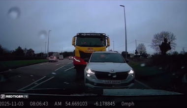 Road rage this morning in Antrim